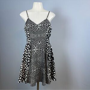 Bar III Black and White Patterned Dress